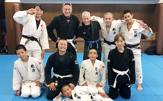 柔術練習後の集合写真