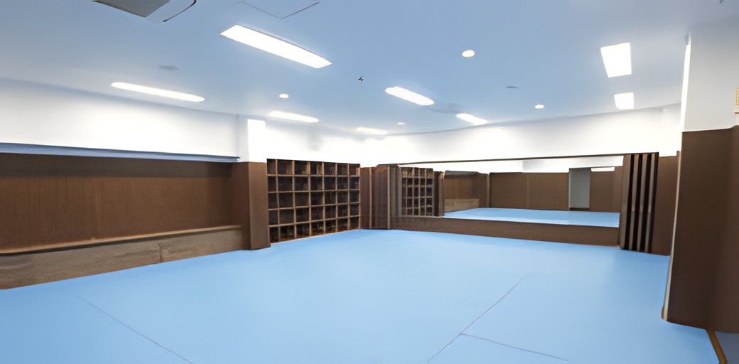 柔道の練習場